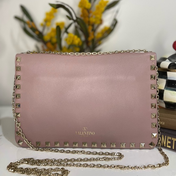 Auth VALENTINO Garavani Shoulder Bag Pink Leather 1731451 - Picture 2 of 16